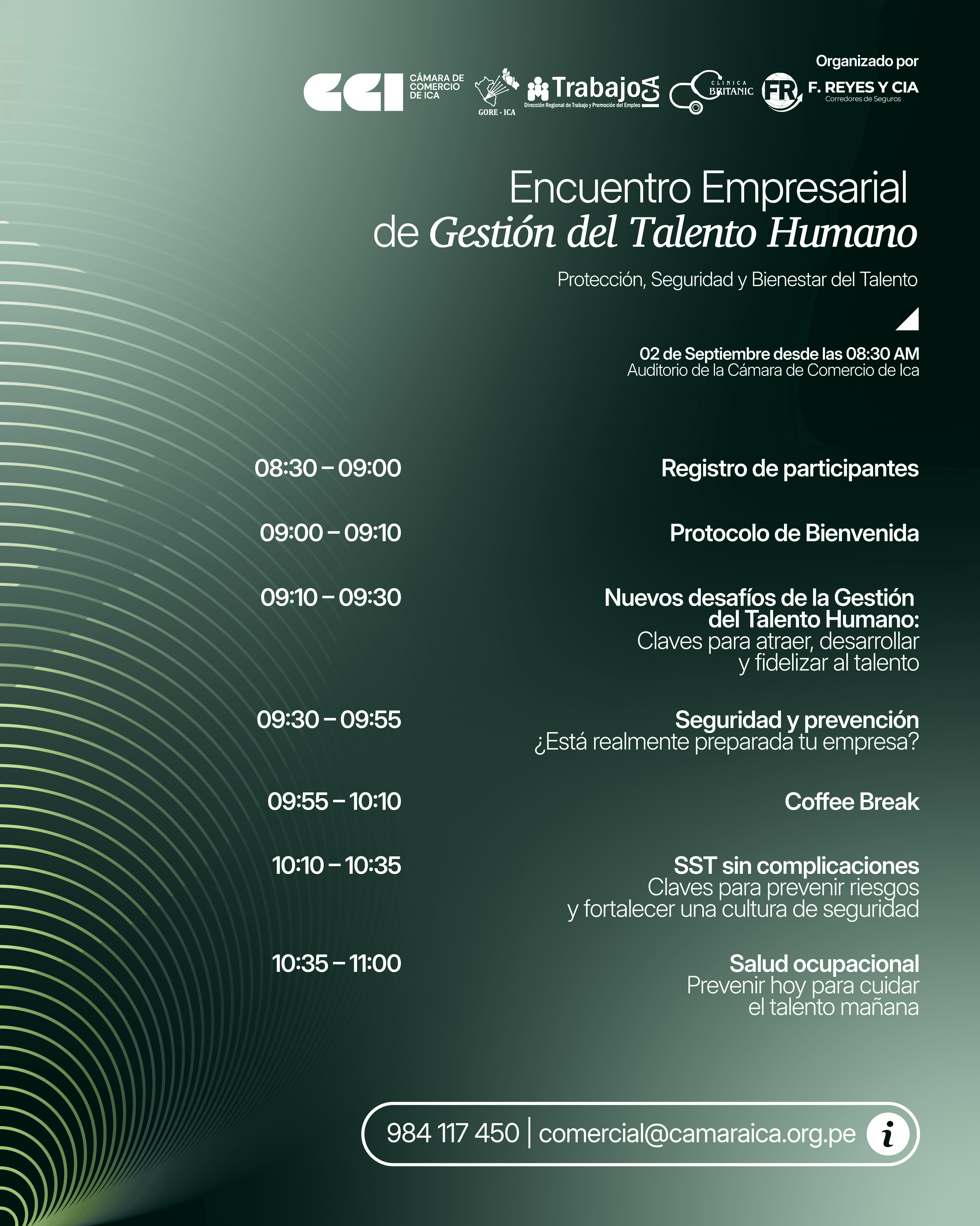 Programa de 1er Encuentro Empresarial de Gestión del Talento Humano, página 1